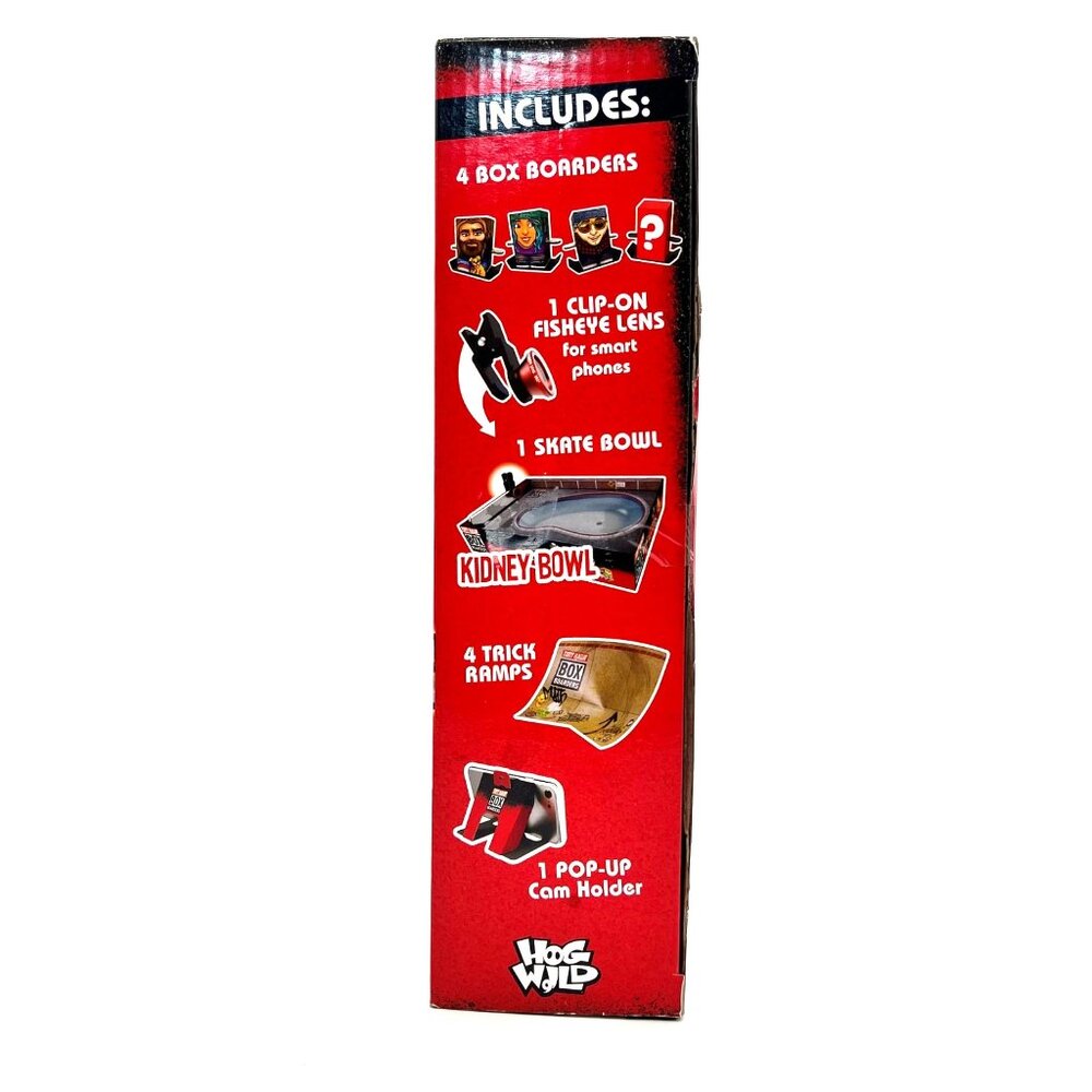 Tony Hawk Box Boarders Super Pack Kidney Bowl 4 Mini Figures Clip-On Lens New - Picture 7 of 13